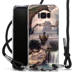 Carry Case Transparent Fabric black/silver