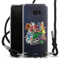 New Carry Case Transparent Stoff schwarz/silber