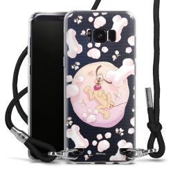 New Carry Case Transparent Stoff schwarz/silber