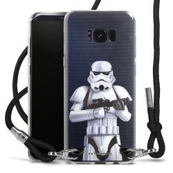 New Carry Case Transparent Stoff schwarz/silber