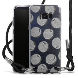 New Carry Case Transparent Stoff schwarz/silber