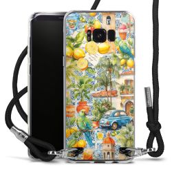 New Carry Case Transparent Stoff schwarz/silber