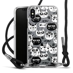 Carry Case Transparent Fabric black/silver