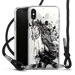 Carry Case Transparent Fabric black/silver