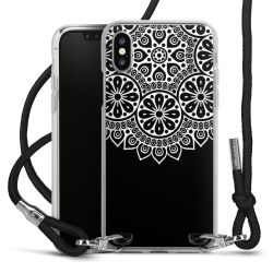 Carry Case Transparent Fabric black/silver