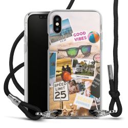 Carry Case Transparent Fabric black/silver