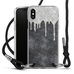 Carry Case Transparent Fabric black/silver