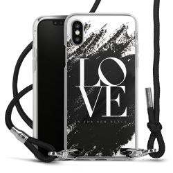 Carry Case Transparent Fabric black/silver