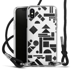 Carry Case Transparent Fabric black/silver