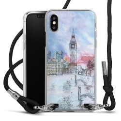 Carry Case Transparent Fabric black/silver