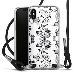 Carry Case Transparent Fabric black/silver