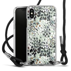 New Carry Case Transparent Stoff schwarz/silber