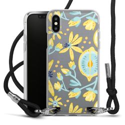 New Carry Case Transparent Stoff schwarz/silber