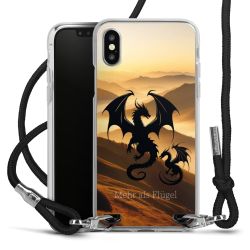 New Carry Case Transparent Stoff schwarz/silber