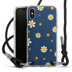 New Carry Case Transparent Stoff schwarz/silber