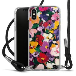 New Carry Case Transparent Stoff schwarz/silber