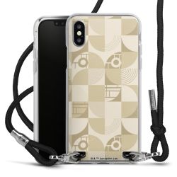 New Carry Case Transparent Stoff schwarz/silber