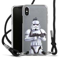 New Carry Case Transparent Stoff schwarz/silber