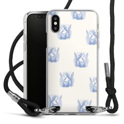 New Carry Case Transparent Stoff schwarz/silber