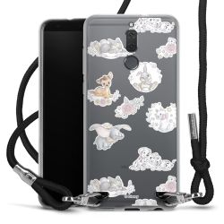 New Carry Case Transparent Stoff schwarz/silber