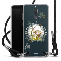 New Carry Case Transparent Stoff schwarz/silber