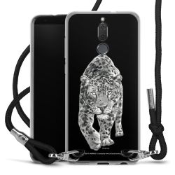 New Carry Case Transparent Stoff schwarz/silber