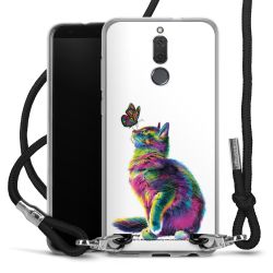 New Carry Case Transparent Stoff schwarz/silber