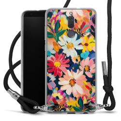 New Carry Case Transparent Stoff schwarz/silber