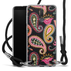 New Carry Case Transparent Stoff schwarz/silber