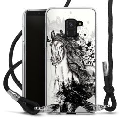 Carry Case Transparent Fabric black/silver