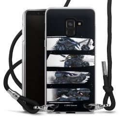 Carry Case Transparent Fabric black/silver