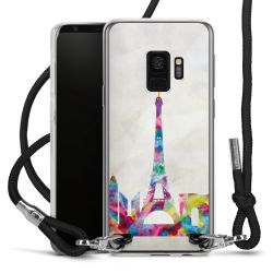 Carry Case Transparent Fabric black/silver