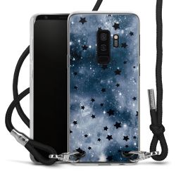 New Carry Case Transparent Stoff schwarz/silber