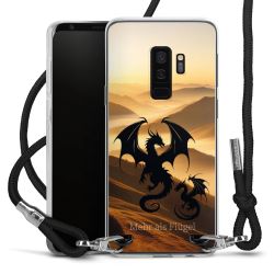 New Carry Case Transparent Stoff schwarz/silber