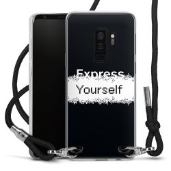 New Carry Case Transparent Stoff schwarz/silber