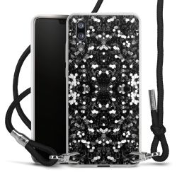 Carry Case Transparent Fabric black/silver