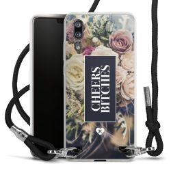 Carry Case Transparent Fabric black/silver