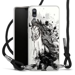 Carry Case Transparent Fabric black/silver