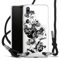 Carry Case Transparent Fabric black/silver