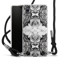 Carry Case Transparent Fabric black/silver