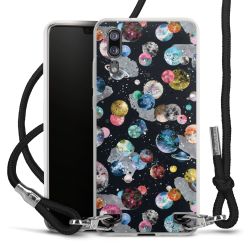 Carry Case Transparent Fabric black/silver