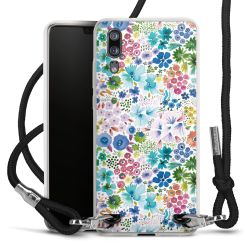 Carry Case Transparent Fabric black/silver