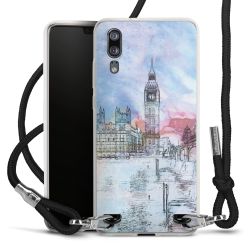 Carry Case Transparent Fabric black/silver