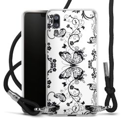 Carry Case Transparent Fabric black/silver