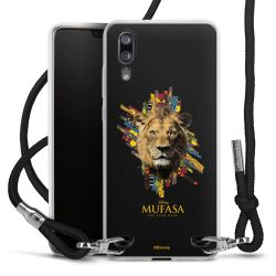 New Carry Case Transparent Stoff schwarz/silber