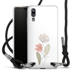 New Carry Case Transparent Stoff schwarz/silber