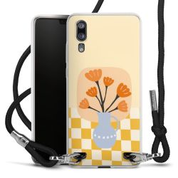 New Carry Case Transparent Stoff schwarz/silber