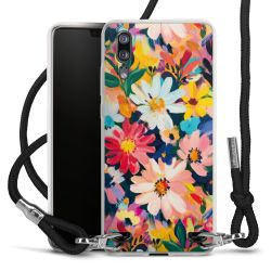 New Carry Case Transparent Stoff schwarz/silber