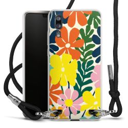 New Carry Case Transparent Stoff schwarz/silber