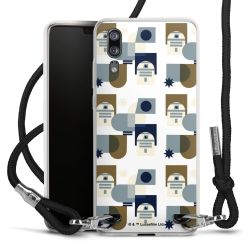 New Carry Case Transparent Stoff schwarz/silber